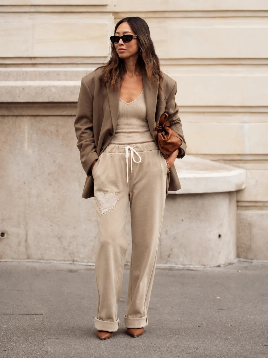 Pull On Pant with Heart Patch collection — Modes Crystal Fashions Fall/Winter 2026, sizes XS to XXXL